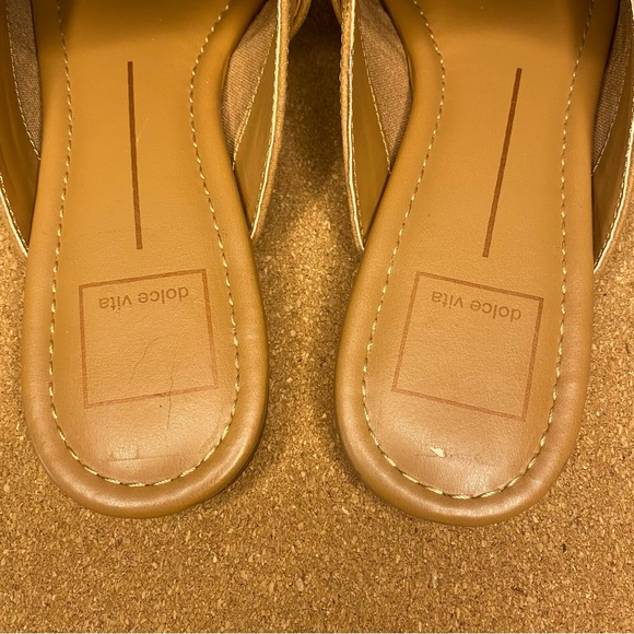 Dolce Vita Santel Taupe Leather Flats Size 7 - Picture 5 of 13